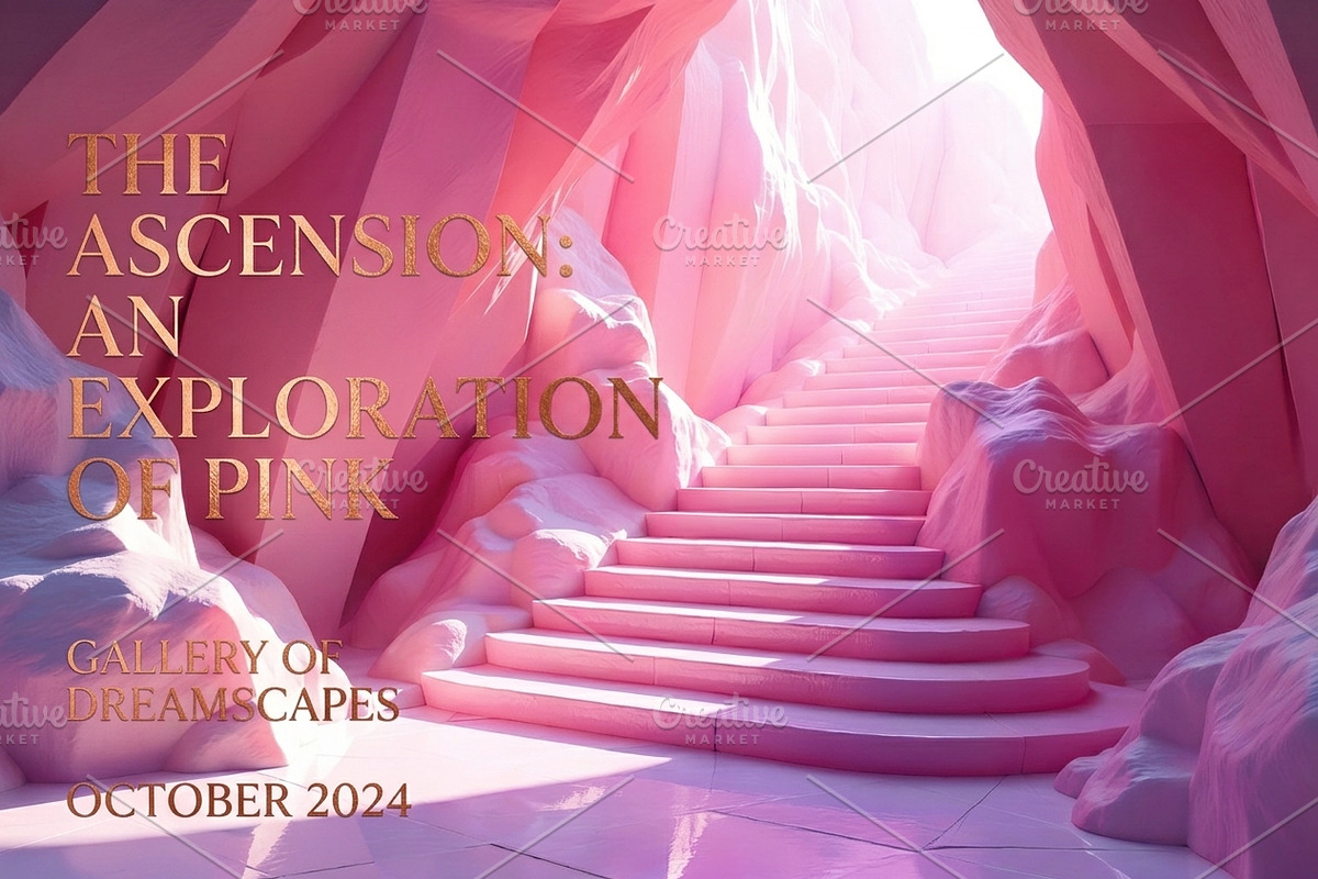 Pink Crystal Cave Stairs Background, a Background Photo by Aura Canyon HQ (Photo 7 of 7)