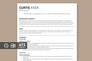 ATS Resume / CV, a Resume Template by Anjum Ilyas (Thumbnail 1 of 8)