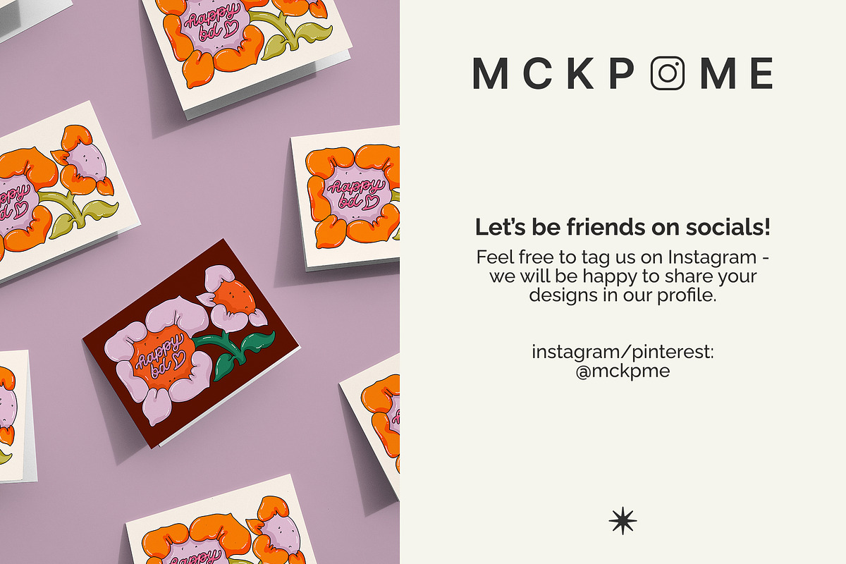 DIN A / 5x7 greeting card mockup, a Merchandise Mockup by MCKP*ME (Photo 5 of 5)