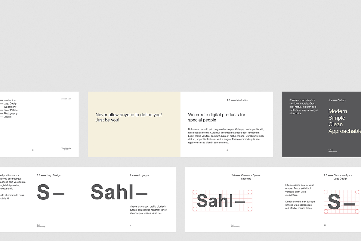 Visual Identity Guidelines, a Brochure Template by BOXKAYU (Photo 5 of 10)