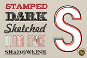 17 Old Type Graphic Styles, a Layer Style Add-On by Type Box (Thumbnail 8 of 9)