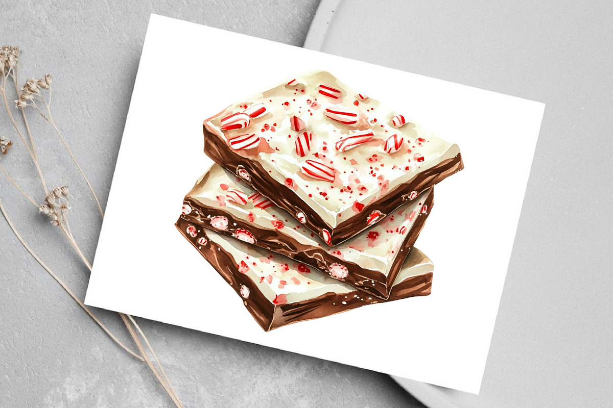 Watercolor Sweet Christmas Clipart, an Illustration by Canvas Craft (Photo 7 of 8)