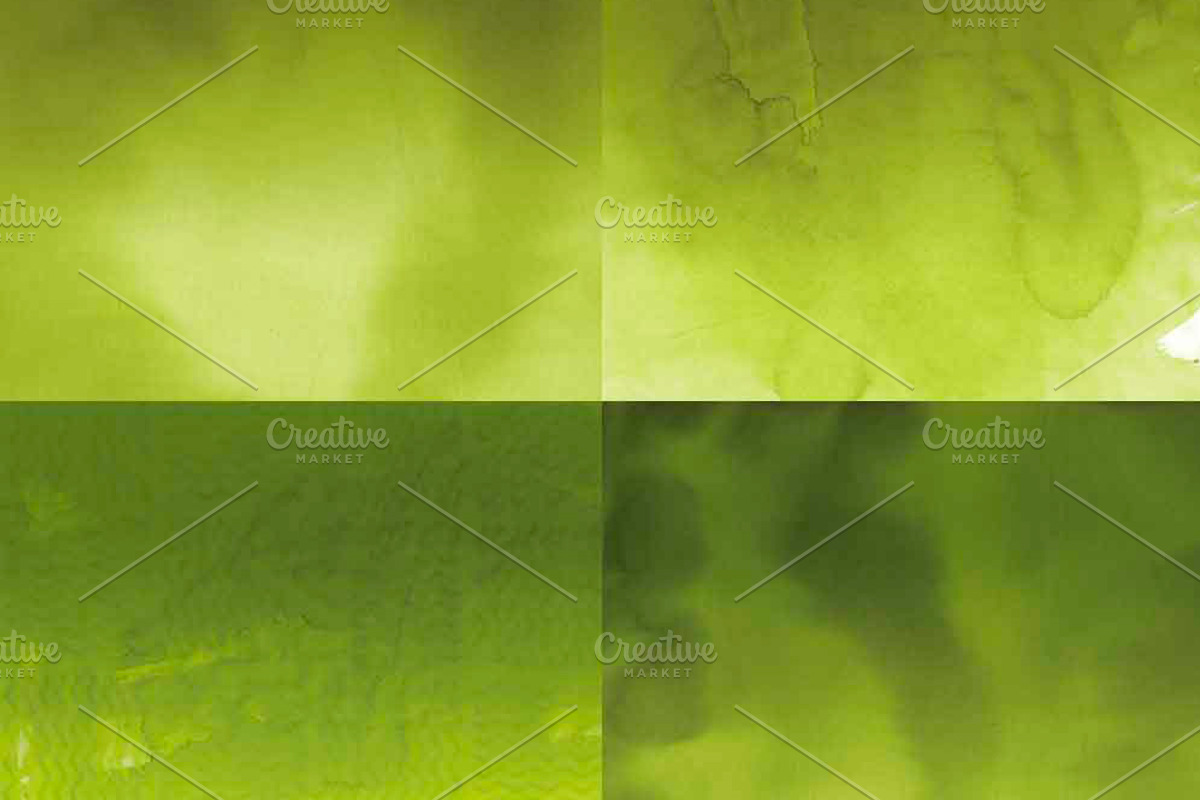 Green Ombre Watercolor, a Pattern Graphic by Liz Plummer (Photo 2 of 5)