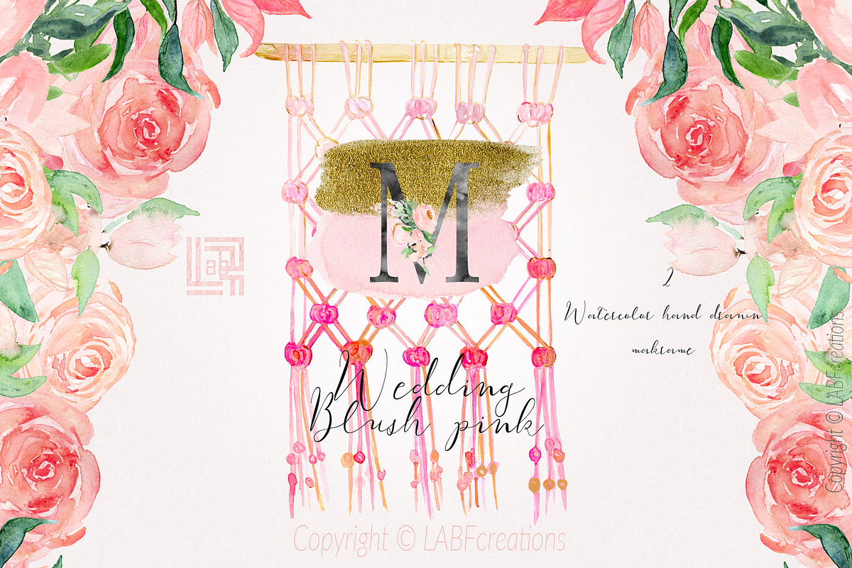 Blush pink bougainvillea flowers, an Illustration by LABFcreations (Photo 10 of 16)