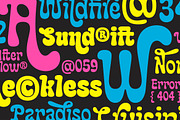 Babol – Pop Groovy Funky Typeface, a Sans Serif Font by Aiyari (Thumbnail 3 of 13)