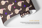 Cute Geese - Seamless Pattern, a Pattern Graphic by Alona Savchuk (Thumbnail 8 of 11)