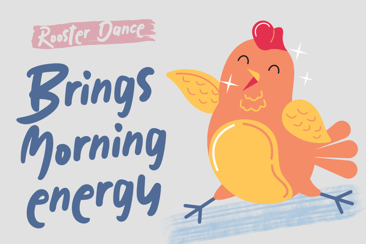 Rooster Doodle - Display Font, a Handwritten Font by Bayuktx (Photo 7 of 8)