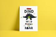 Seamless DINO patterns and posters, an Animal Illustration by narinadraban (Thumbnail 6 of 6)
