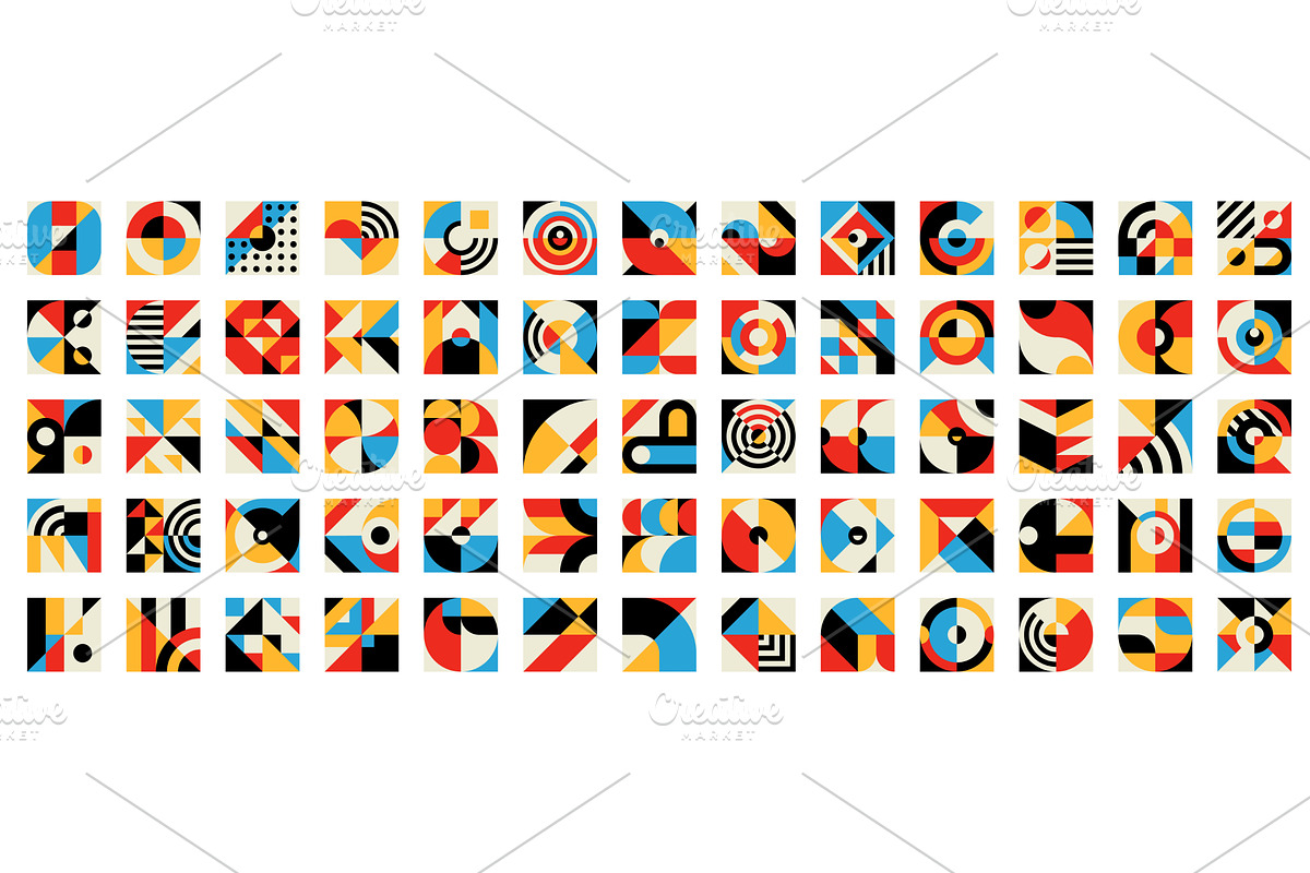 Abstract geometric elements, an Illustration by Vector Tradition