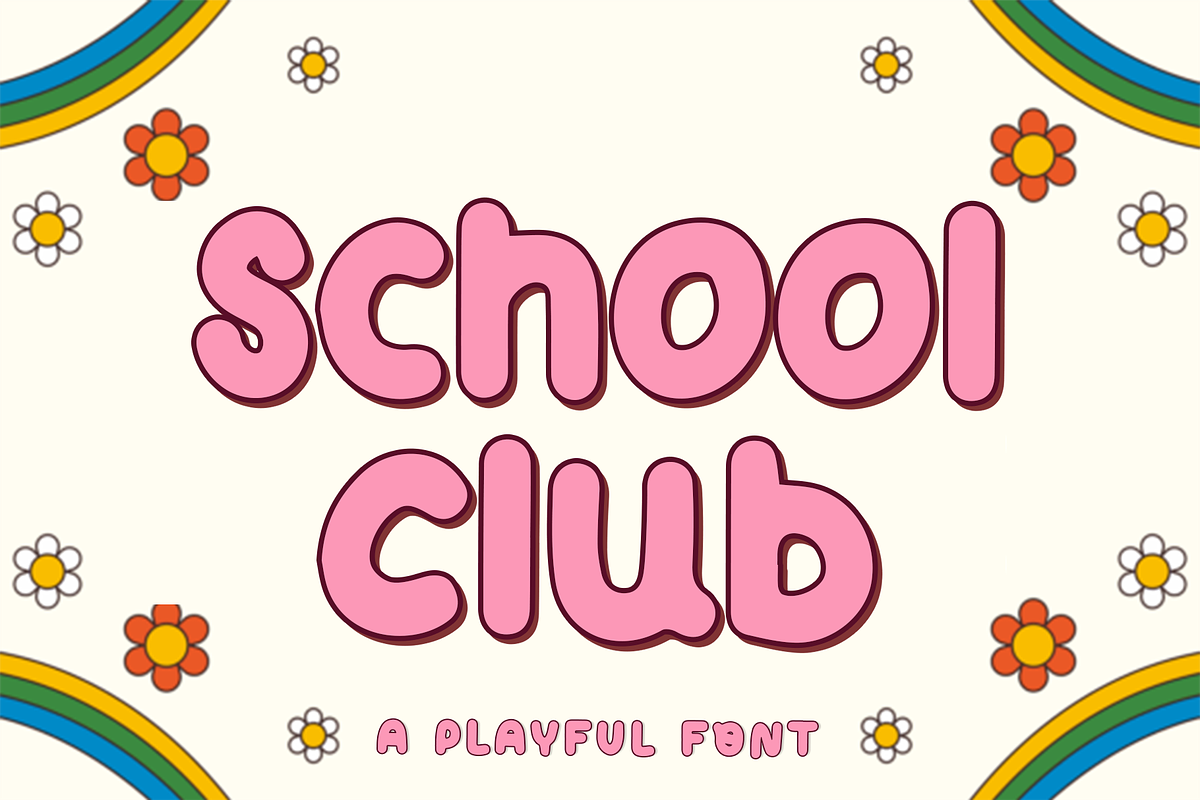 School Club, a Script Font by FreshTypeINK (Photo 1 of 8)