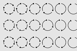 Minimalist Continuous Arrow Icons, an Outline Icon by hkmonir