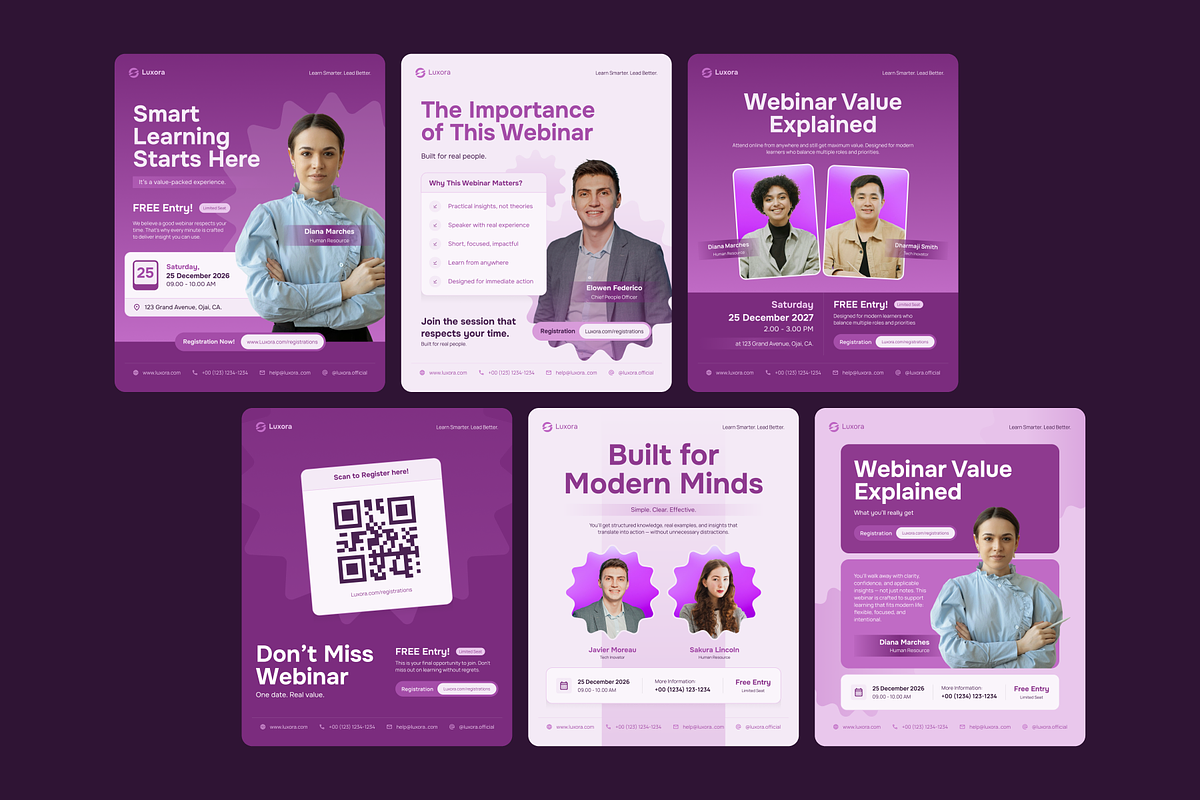 Luxora - Webinar Value Social Media, a Social Media Template by SLAB! Design (Photo 4 of 8)