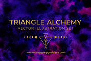 Triangle Alchemy - Vector Set, a Decorative Illustration by The Gypsy Goddess (Thumbnail 1 of 10)