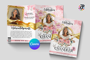 Elegant Canva Obituary Template
