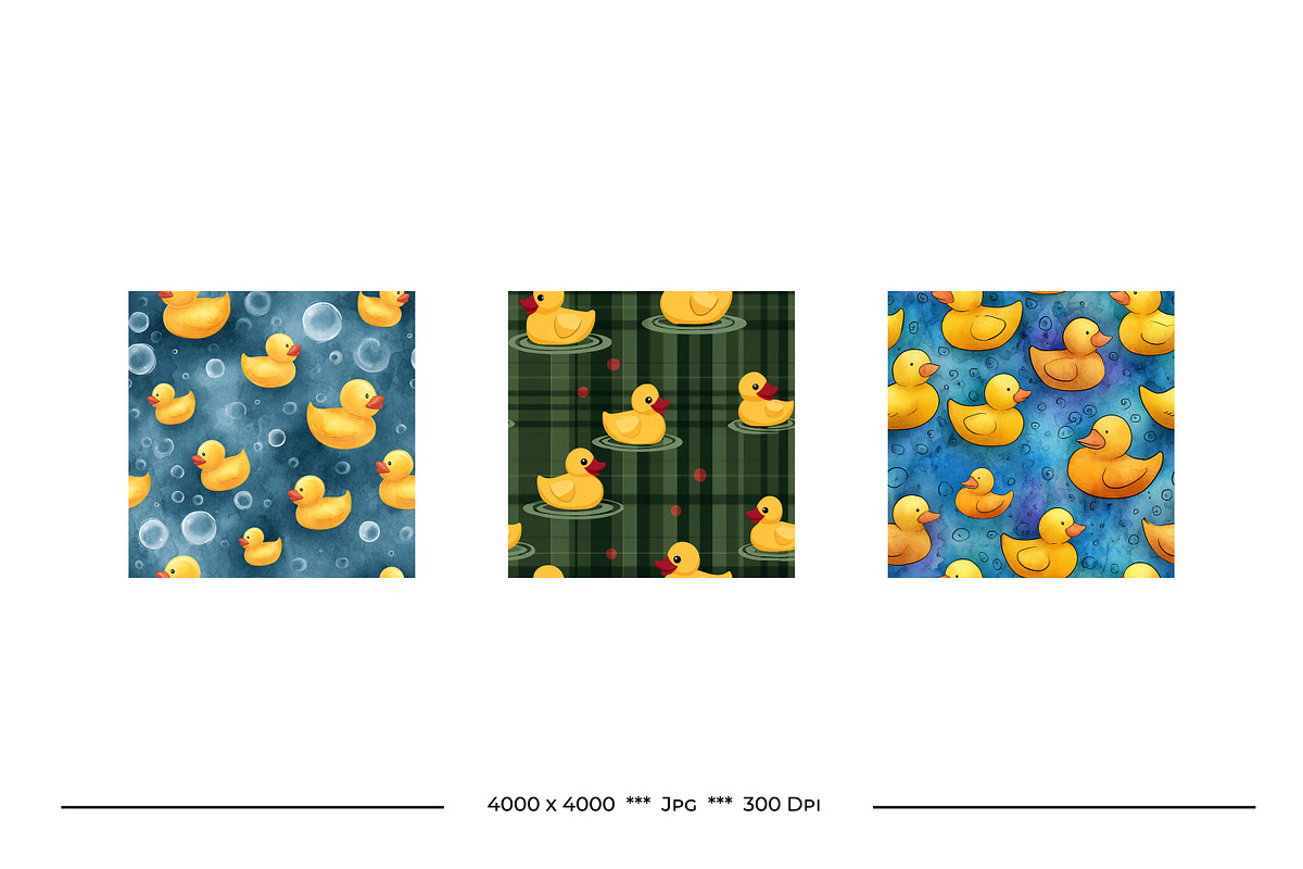 Rubber Duckies Retro Art Patterns, a Pattern Graphic by karenfoleyphoto (Photo 14 of 15)