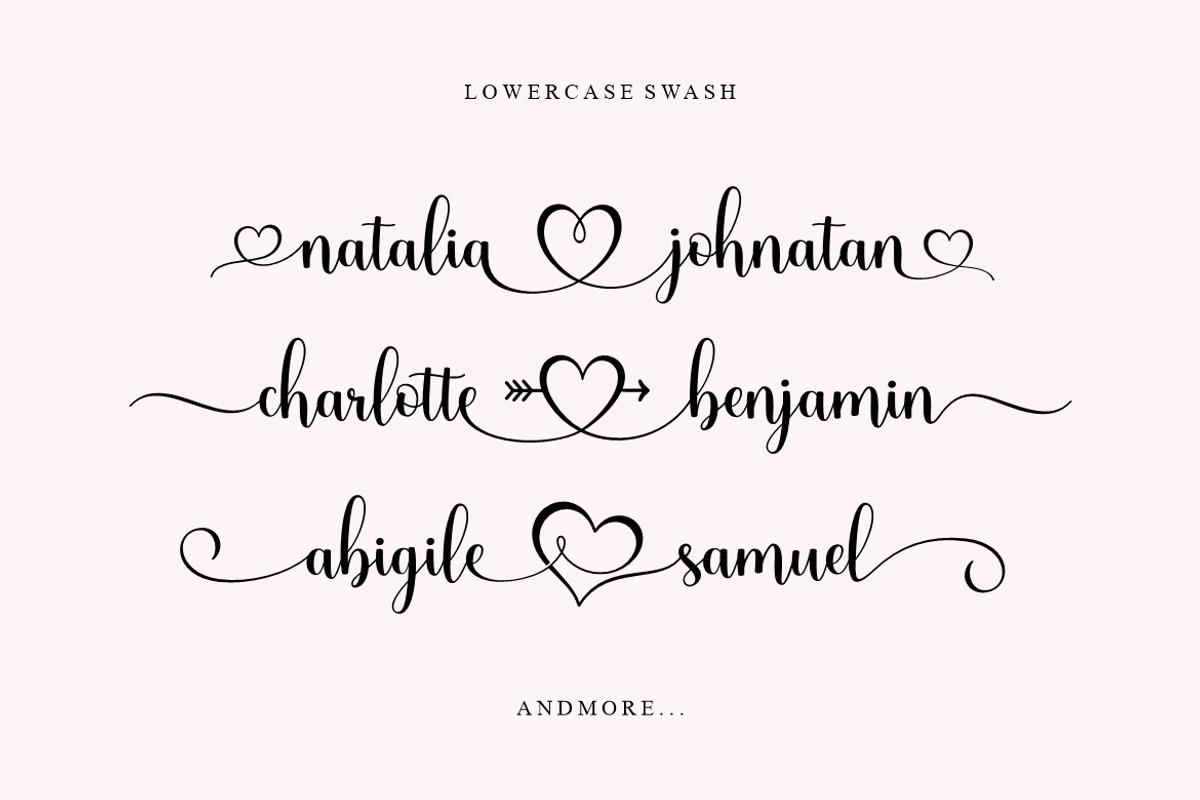Madelyn Heart Font, a Script Font by Burhan Afif (Photo 2 of 9)