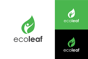 Eco Leaf Logo Simple Vector, a Branding & Logo Template by zaqilogo