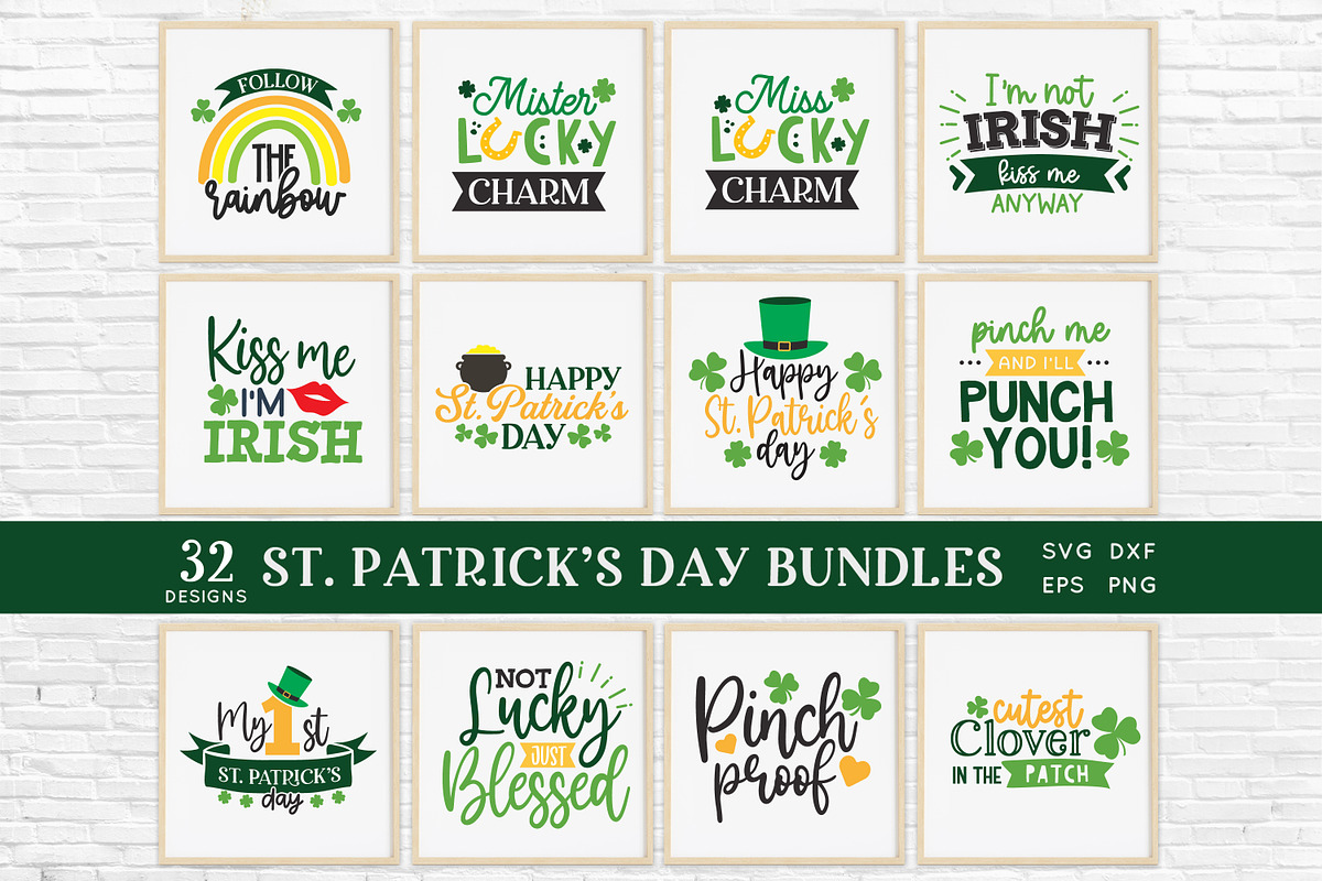 St Patrick's Day Quotes svg bundle, an Object Graphic by Peachycottoncandy (Photo 1 of 8)