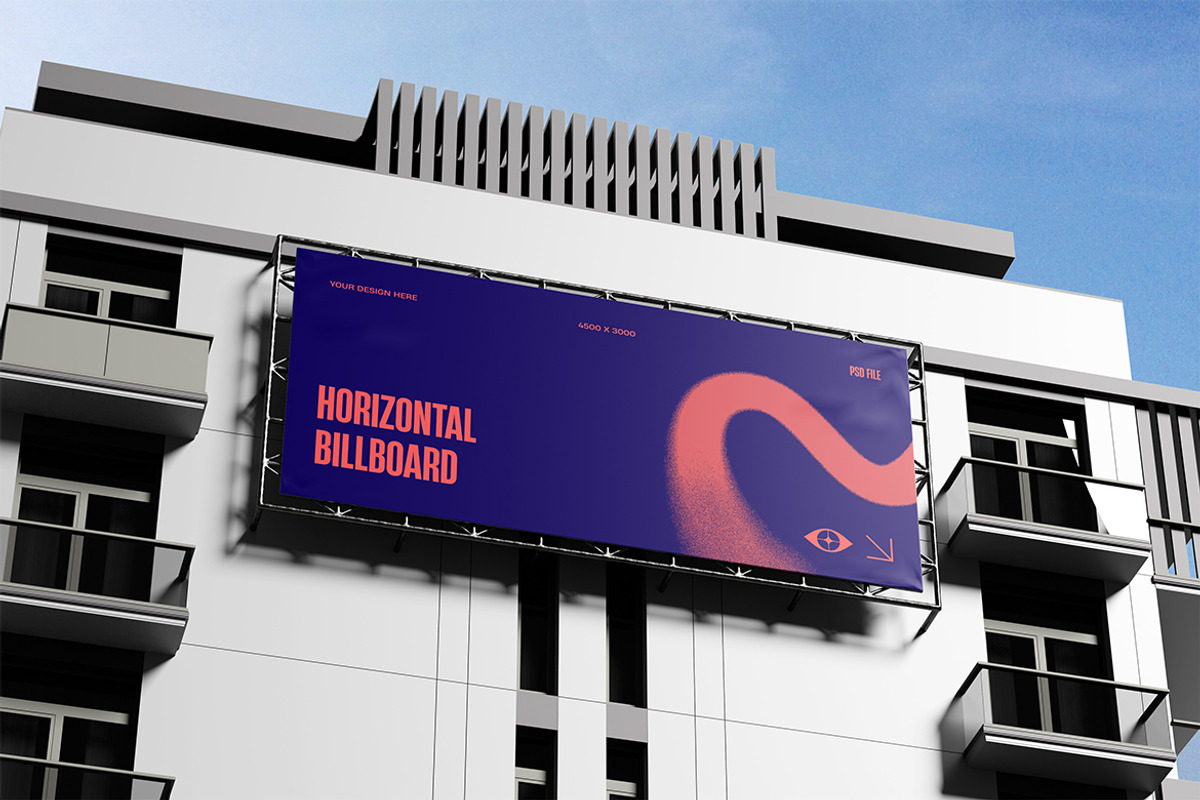 Horizontal Billboard Mockup, an Advertising Mockup by xavier_studio (Photo 4 of 5)