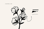 Photoshop Ink Brushes, a Brush Add-On by Jenteva Art (Thumbnail 8 of 12)