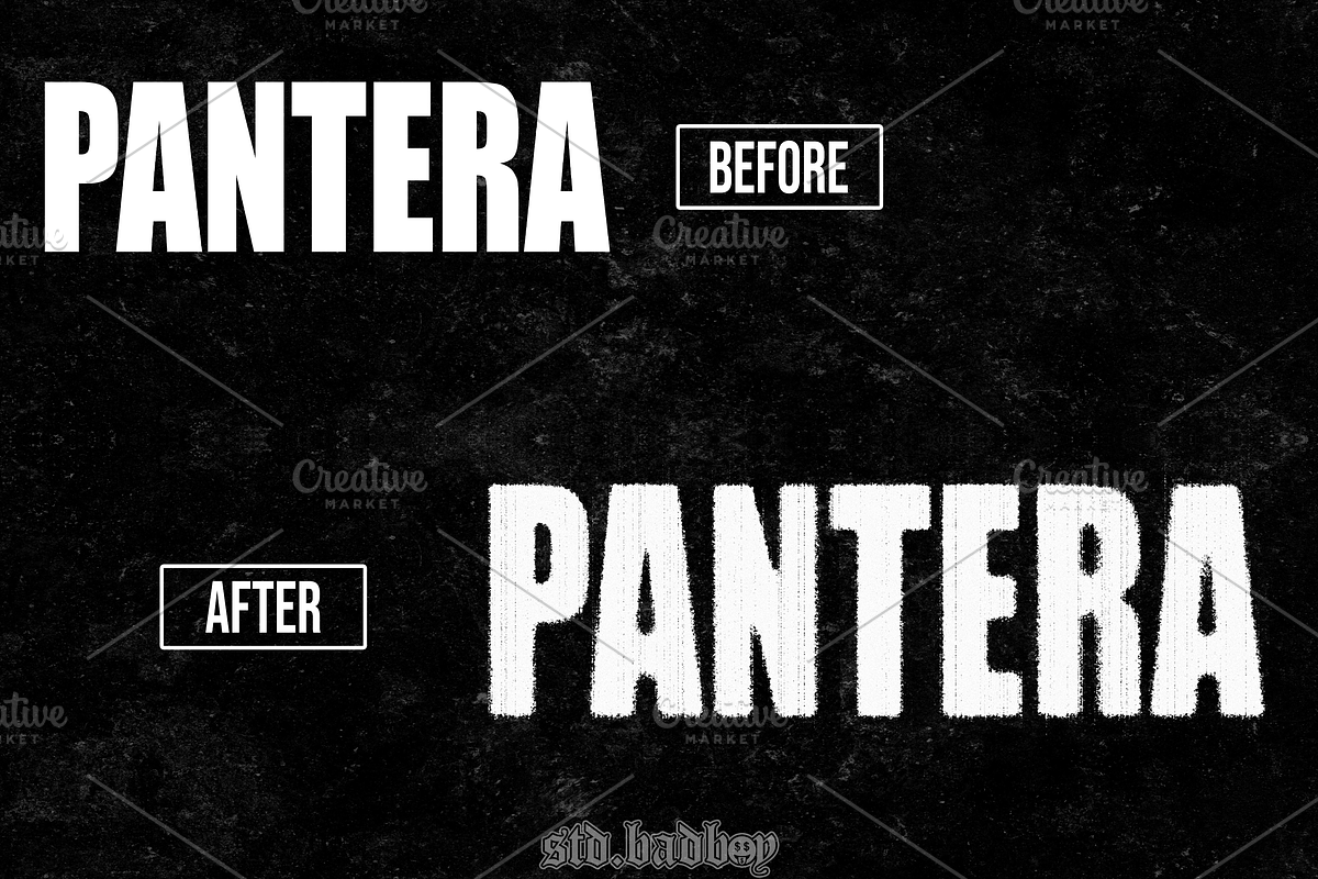 Retro Grunge Text Effect PSD, a Design Template by std.badboy (Photo 2 of 4)