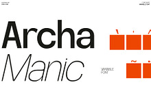 Archa Manic - Variable Sans Font