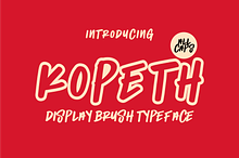 Kopeth - Display Brush Typeface