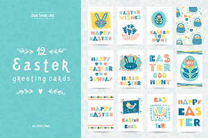 48 Easter Greeting Cards