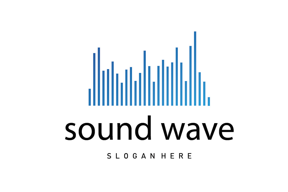 audio music logo sound wave design, a Branding & Logo Template by Maylianaw28 (Photo 1 of 2)