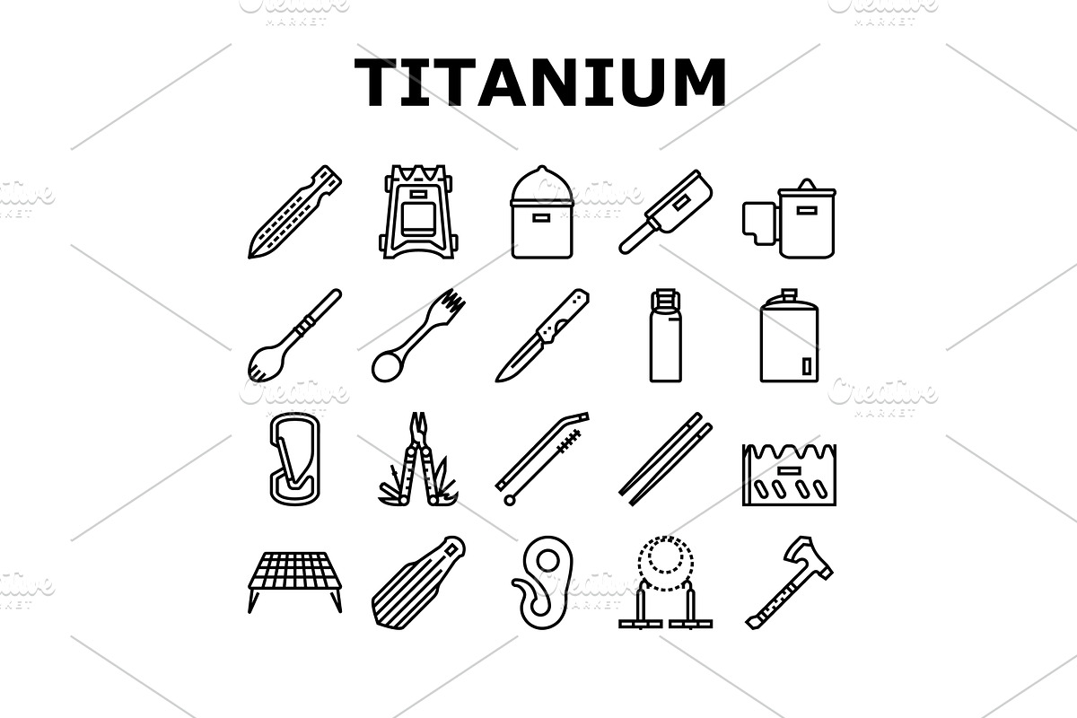 titanium lightweight accessories, an Object Illustration by pikepicture