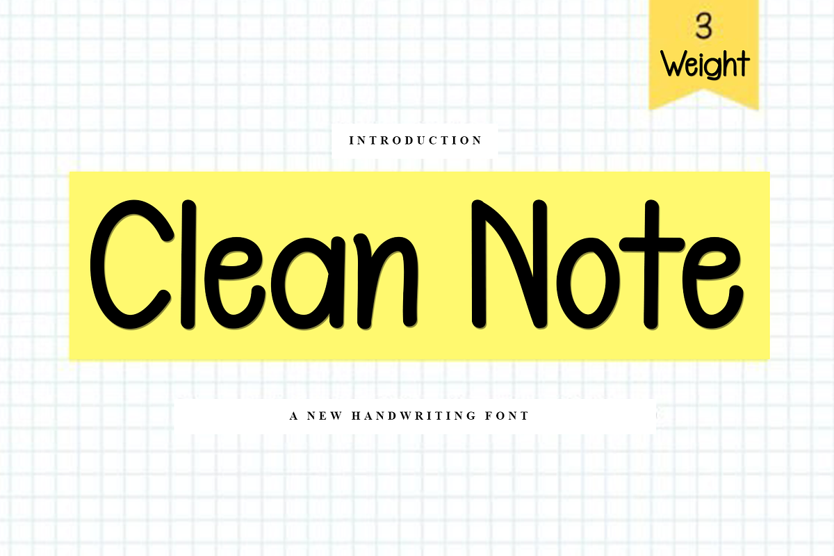 Clean Note, a Sans Serif Font by FreshTypeINK (Photo 1 of 7)