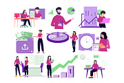 Office Work Vector Illustrations, an Illustration by Vector Portal (Thumbnail 6 of 6)