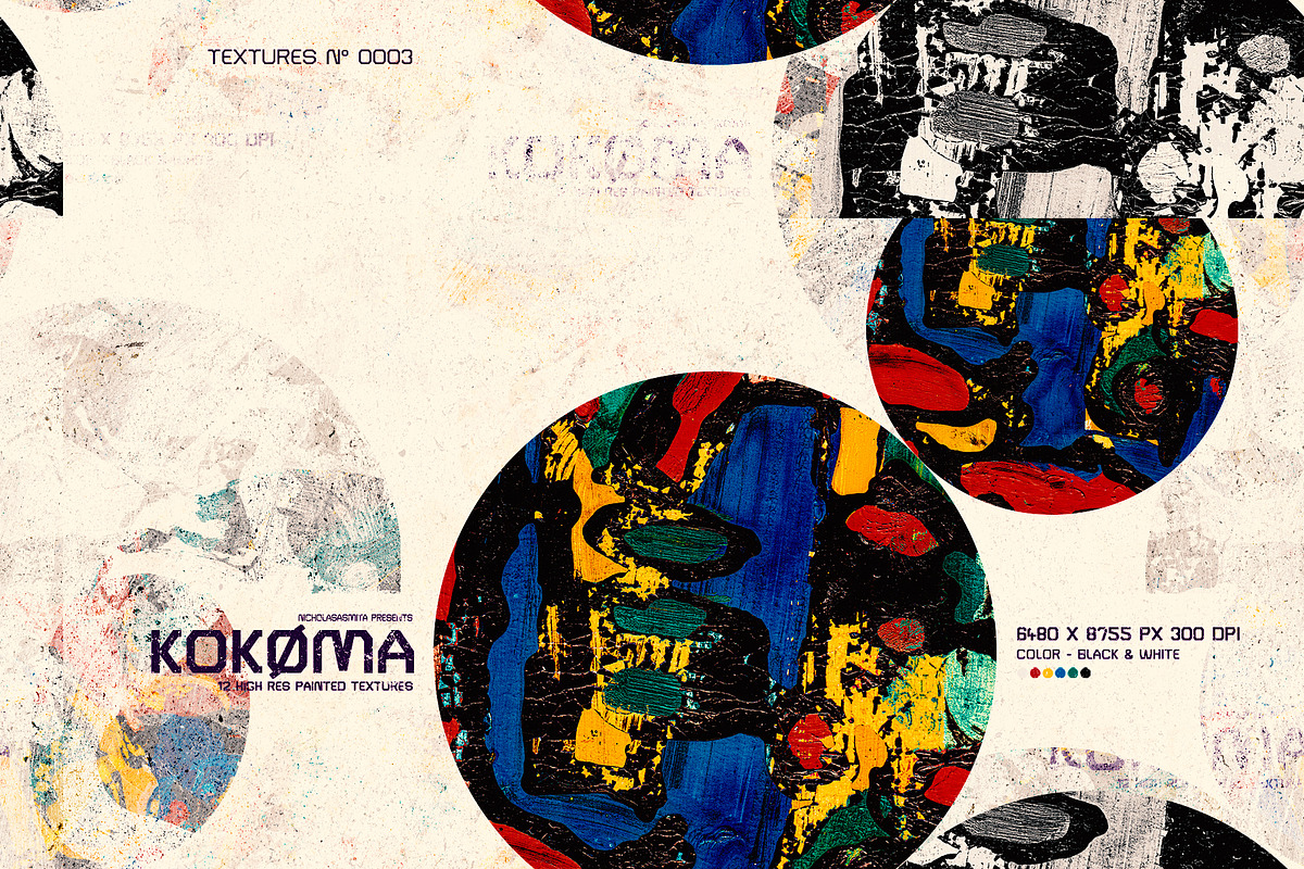 Kokoma: 12 High Res Painted Textures, a Pattern Graphic by nicholasasmita (Photo 9 of 10)