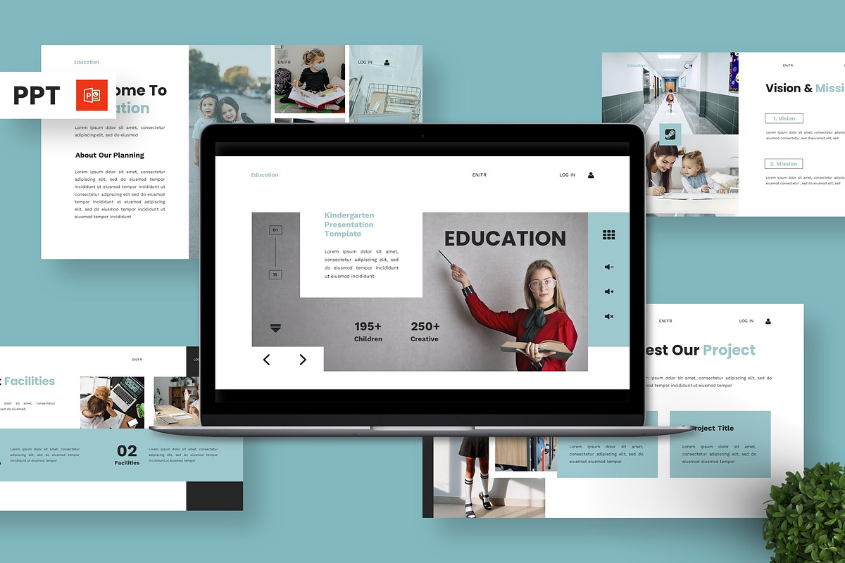 Education - Kindergarten Powerpoint, a Presentation Template by Deepslide Studio (Photo 1 of 6)