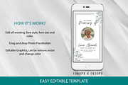 Minimalist Floral Funeral Invitation, an Invitation Template by SmmrDesign (Thumbnail 6 of 8)