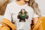 Funny Old Lady Christmas Sublimation, an Illustration by SVGArt (Thumbnail 5 of 8)