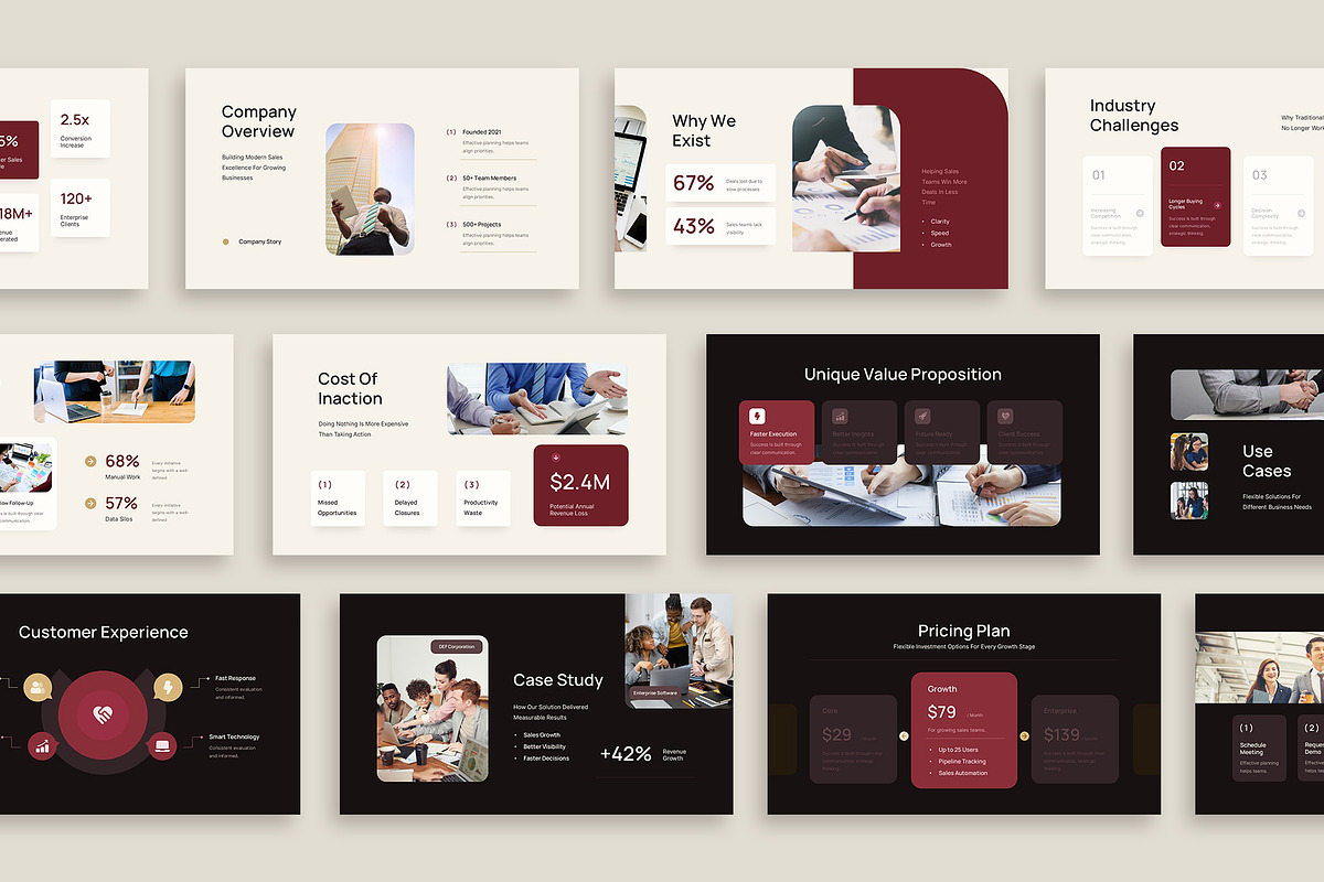 Sales Pitch Deck Google Slides, a Presentation Template by New Coral Design (Photo 3 of 6)