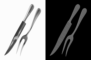 Carving Knife And Fork Common Cutler