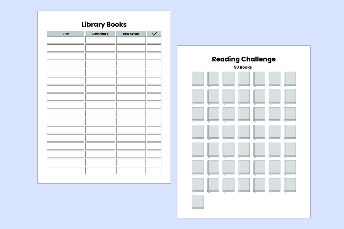 2026–2027 Reading Journal, a Stationery Template by Shumaya (Photo 5 of 5)