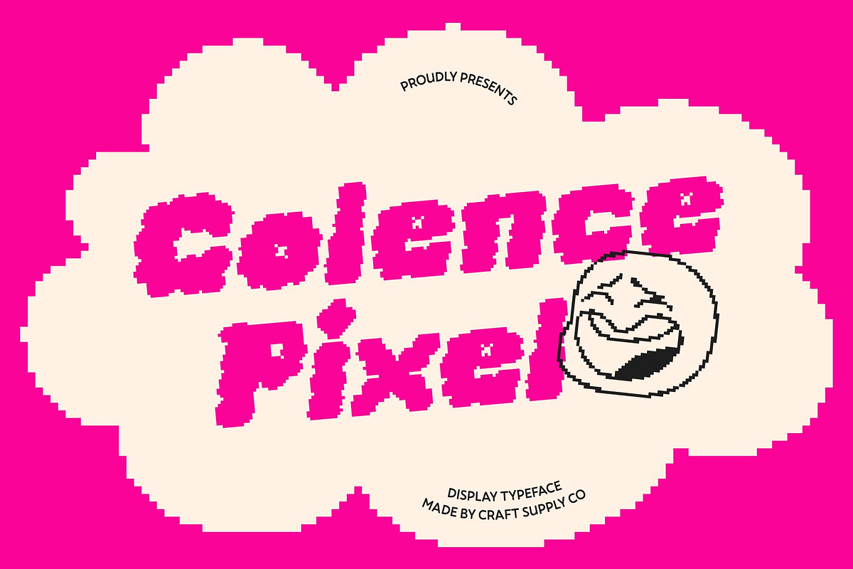 Colence Pixel, a Sans Serif Font by Craft Supply Co. (Photo 1 of 8)