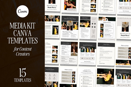 Influencer Media Kit Canva Templates