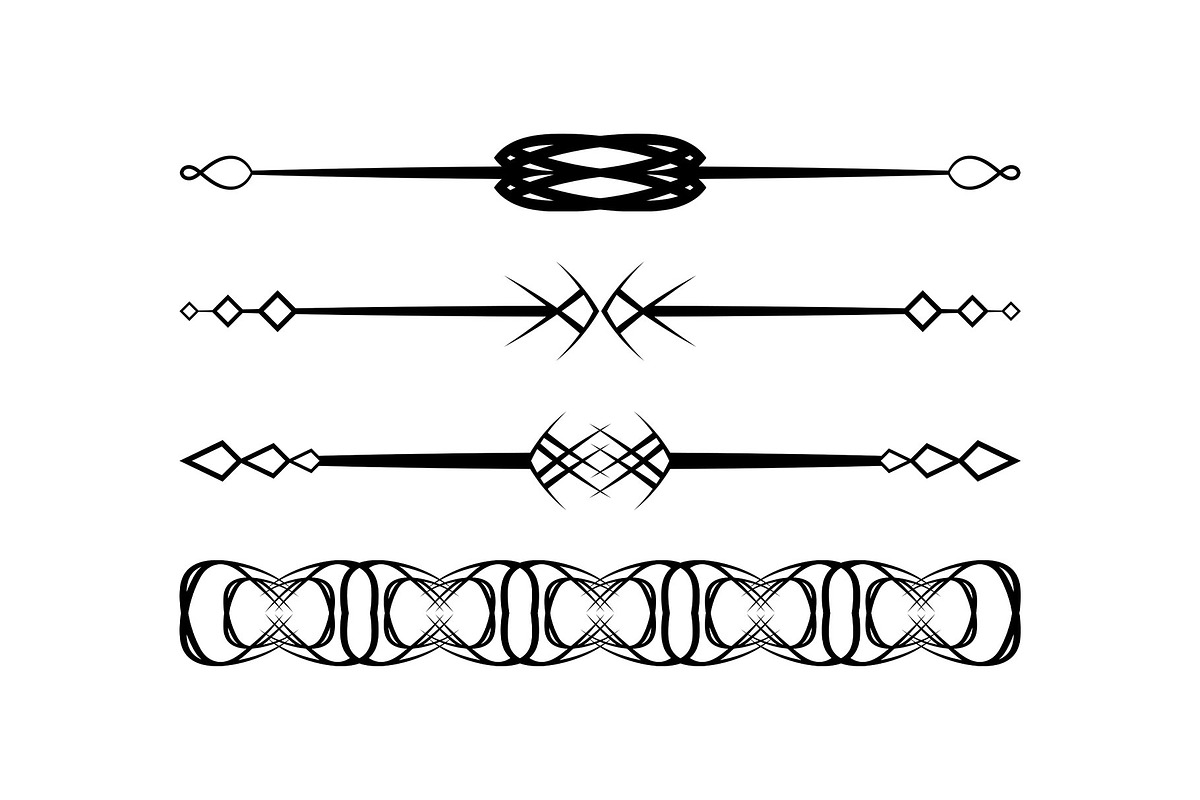 Abstract Decorative Lines Dividers, a Marketing Template by Photoshop Action (Photo 6 of 6)