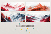 Abstract mountains art wallpaper, an Illustration by fei long (Thumbnail 9 of 9)