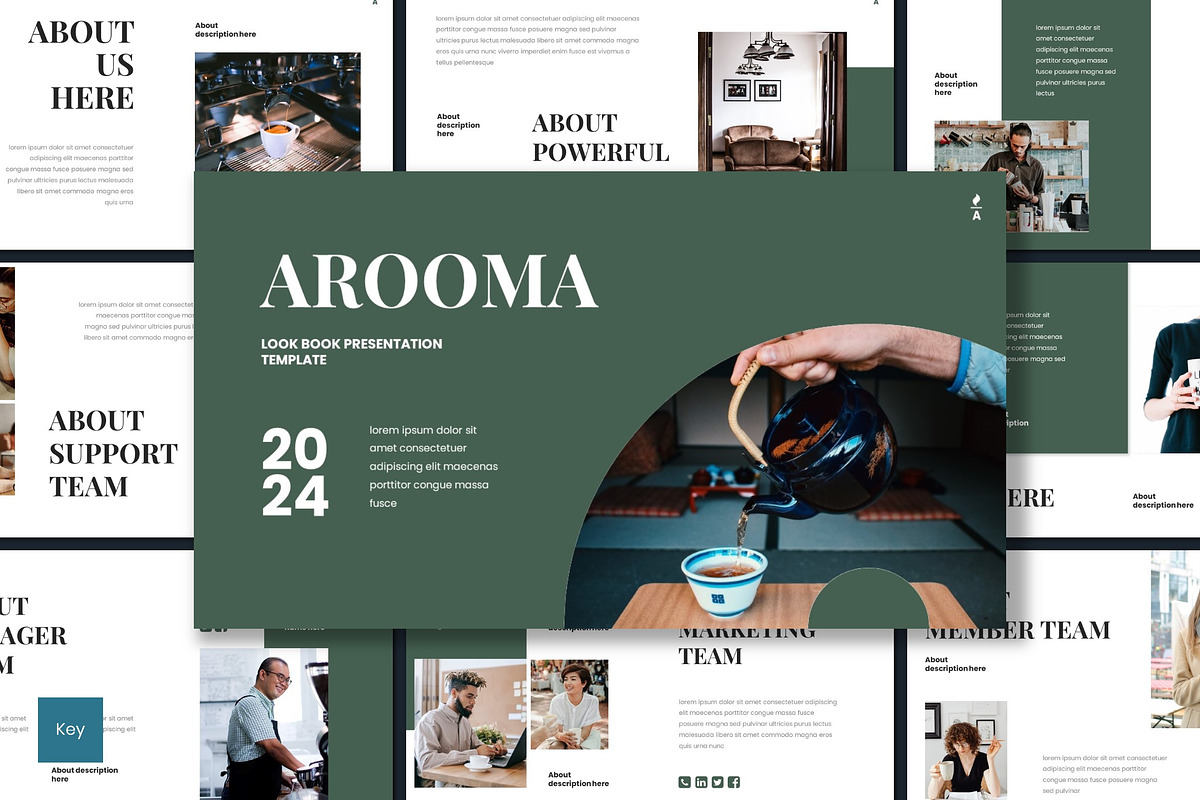 Arooma - Keynote Template, a Presentation Template by inspirasign (Photo 1 of 4)