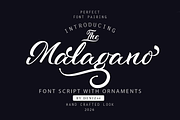 The Malagano, a Script Font by Deniz86 (Thumbnail 1 of 12)
