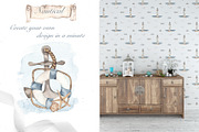 Nautical watercolor collection, a Transportation Illustration by Marina Ermakova (Thumbnail 11 of 13)
