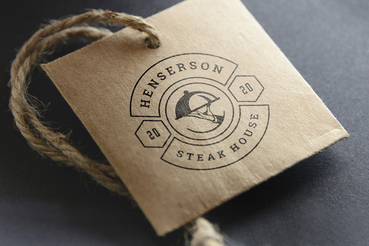36 Restaurant Logos and Badges, a Branding & Logo Template by Vasya Kobelev (Photo 12 of 15)