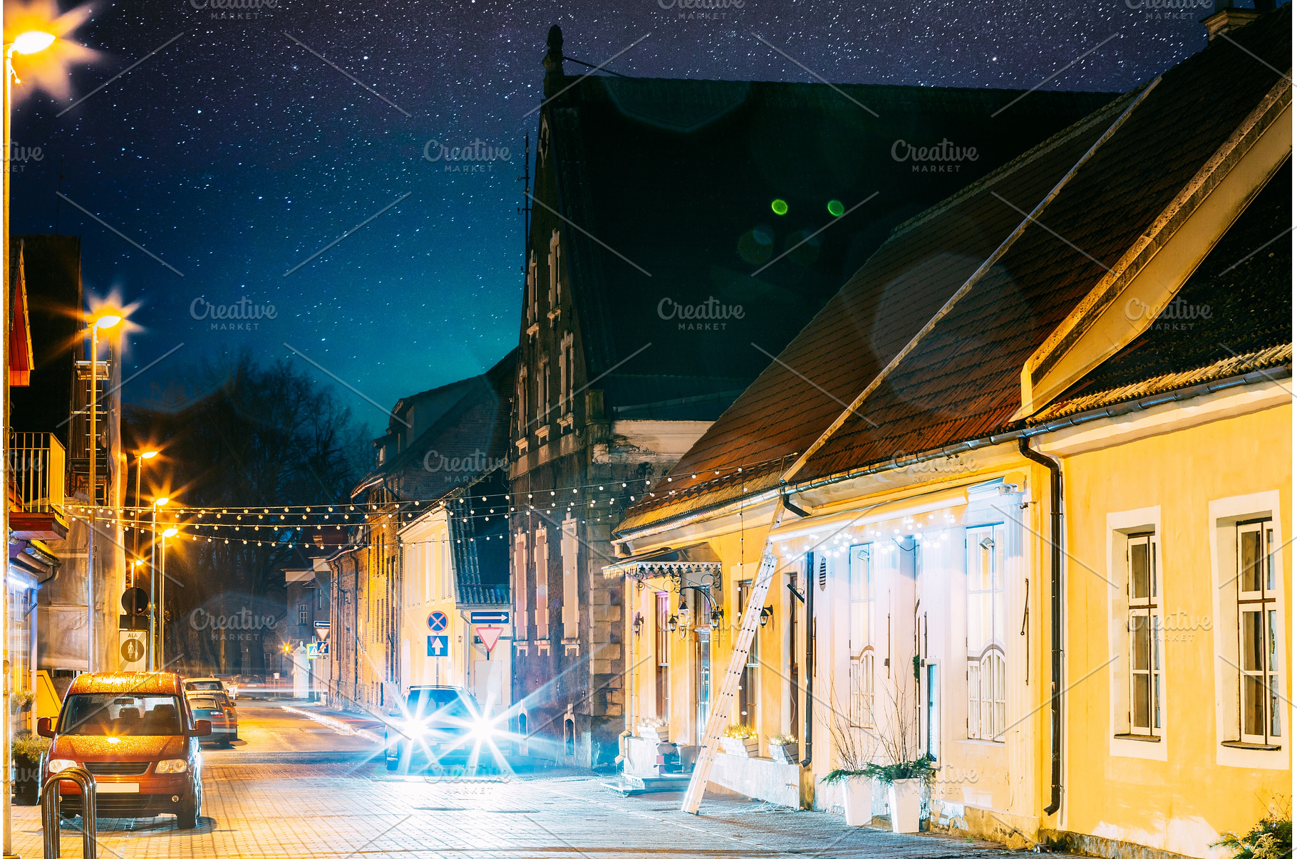 Parnu, Estonia. Night View Of, an Architecture Photo by Our Amazing World