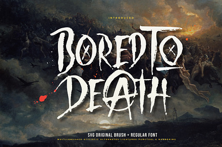 Bored To Death Regular + SVG, a Font by Fortunes Co