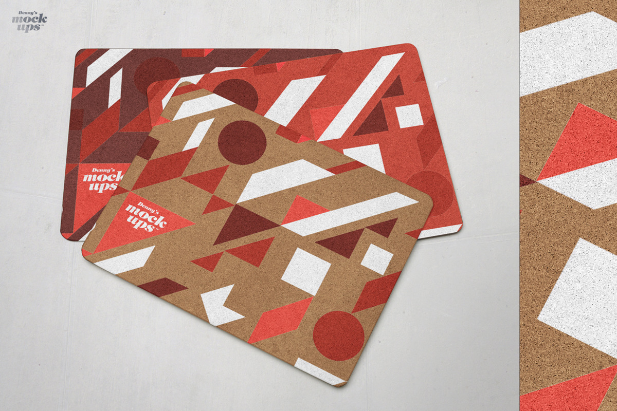 Cork Placemat Mockup, a Product Mockup by Denny's Mock-ups (Photo 3 of 6)